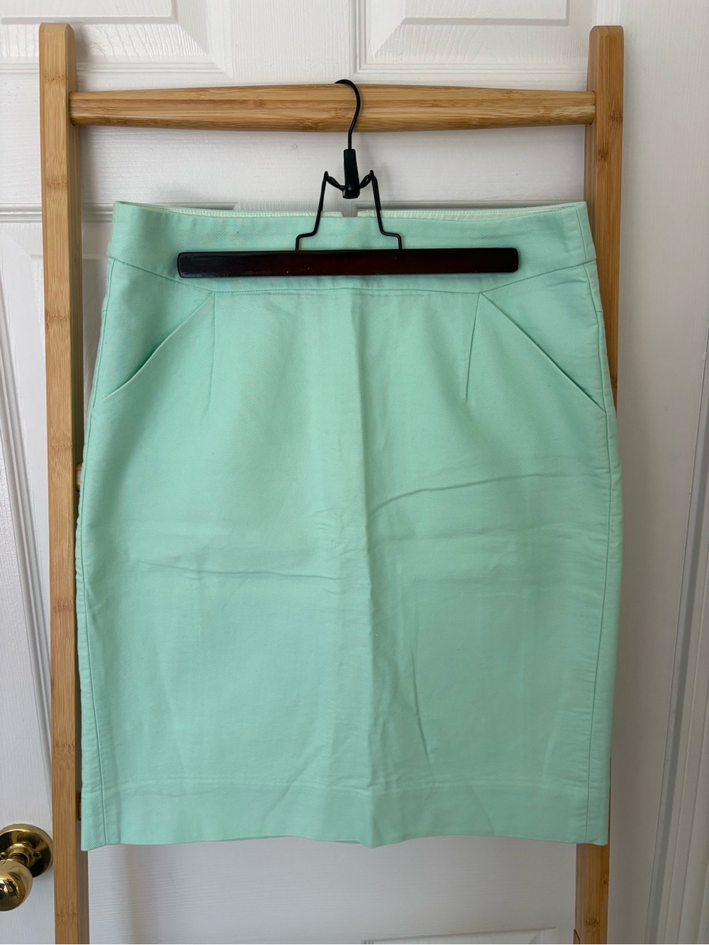 J. Crew Mint Green Pencil Skirt